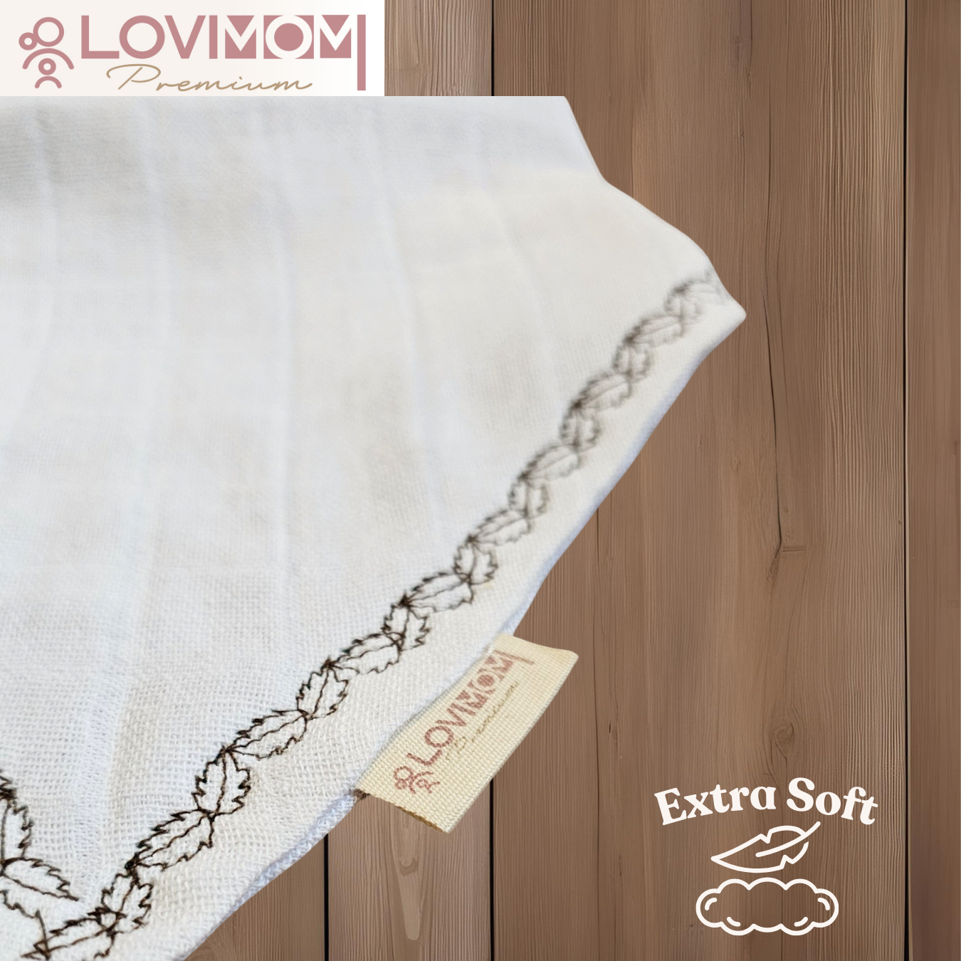2 Pack Premium 100% Cotton Extra Soft 2 Layer Muslin Baby Scarf Drool & Bib 3 Snap Star + Bright